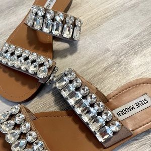 Steve Madden - Reason Crystal Diamond Gem Stone Sandals